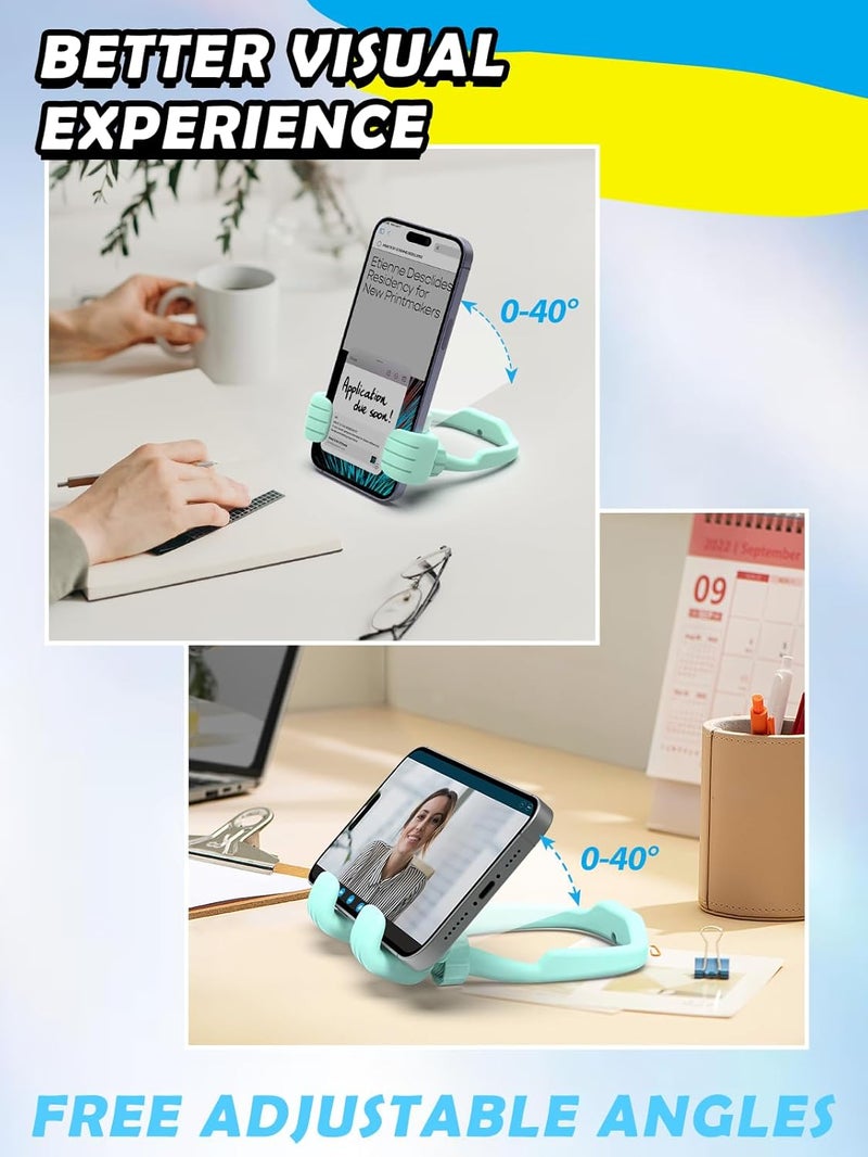 CALDEVER Stocking Stuffers for Teens Girls Boys Adults Cell Phone Stand: UPGRADE Adjustable Thumbs Up Lazy Phone Holder for Desk Cool Gadgets Fun Birthday Gift Ideas for Kids Teenager Women Gifts for Christmas - Image 4